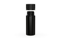 Chubby Gorilla Spiral CR 120ML unicorn bottle, opaque black bottle with opaque black child-resistant cap, cap detail