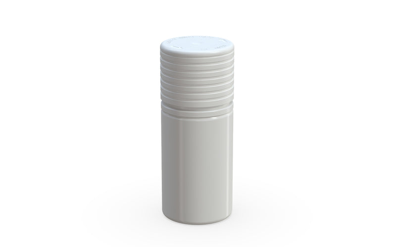 Chubby Gorilla Spiral CR 30ml Stubby Bottle - Opaque White with Opaque White Cap