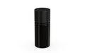 Chubby Gorilla Spiral CR 30ml Stubby bottle, opaque black with opaque black cap, side view
