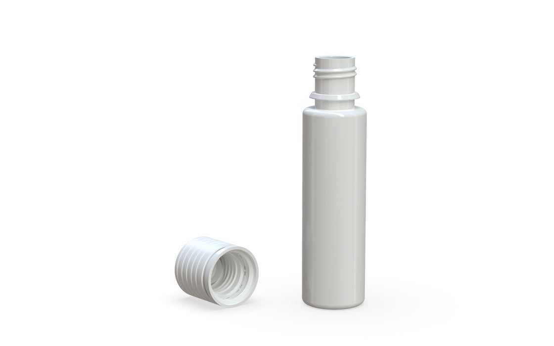 Chubby Gorilla Spiral CR 20ML unicorn bottle, opaque white bottle with opaque white child-resistant cap, multiple units