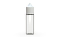 Chubby Gorilla Unicorn 50ml bottle, clear natural with opaque white cap, front view