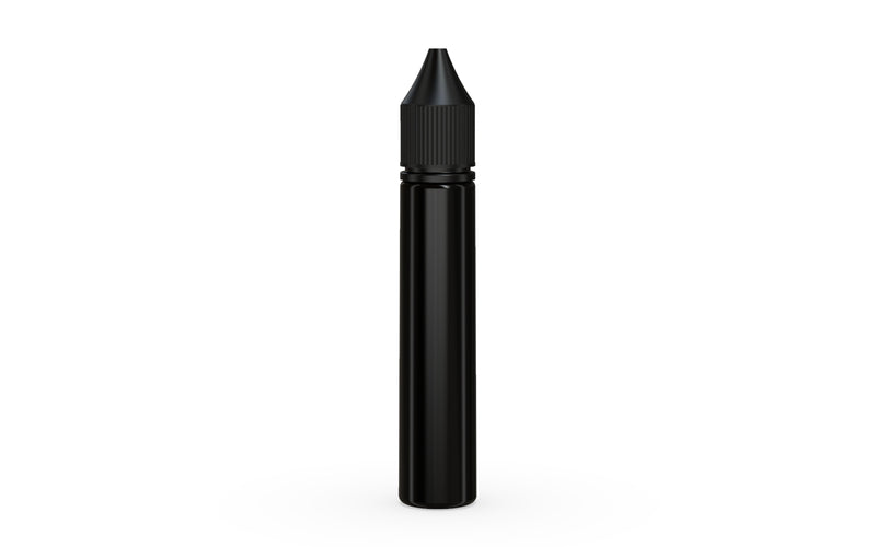 Chubby Gorilla Unicorn 30ml bottle, solid opaque black, front view