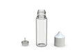 Chubby Gorilla Unicorn 50ml bottle, clear natural with opaque white cap, multiple units