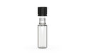 Chubby Gorilla Spiral CR 16.5ML unicorn bottle, clear natural bottle with opaque black child-resistant cap, cap detail