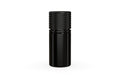 Chubby Gorilla Spiral CR 30ml Stubby bottle, opaque black with opaque black cap, front view