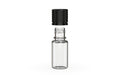 Chubby Gorilla Spiral CR 10ML unicorn bottle, clear natural bottle with opaque black child-resistant cap, cap detail