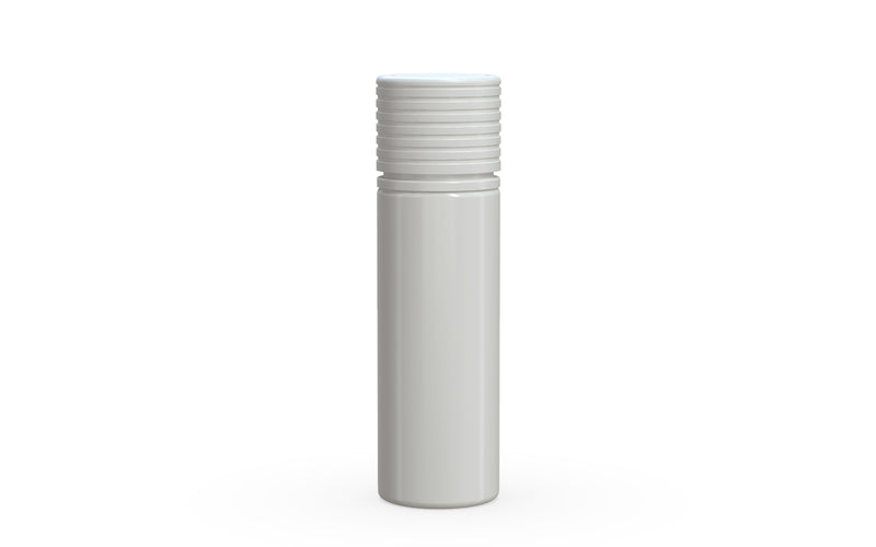Chubby Gorilla Spiral CR 50ml bottle, opaque white with opaque white cap, front view