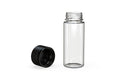 Chubby Gorilla Spiral CR 120ML unicorn bottle, clear natural bottle with opaque black child-resistant cap, multiple units