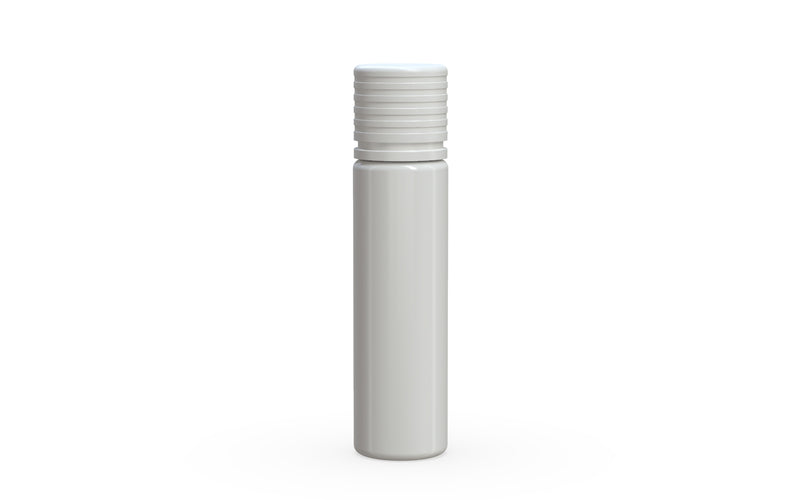 Chubby Gorilla Spiral CR 20ML unicorn bottle, opaque white bottle with opaque white child-resistant cap