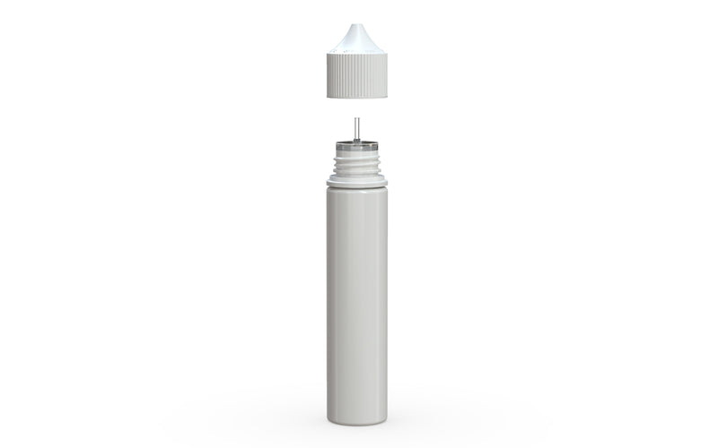 Chubby Gorilla Unicorn 75ml bottle, solid opaque white, side view