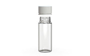 Chubby Gorilla Spiral CR 120ML unicorn bottle, clear natural bottle with opaque white child-resistant cap, cap detail