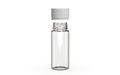Chubby Gorilla Spiral CR 120ML unicorn bottle, clear natural bottle with opaque white child-resistant cap, cap detail