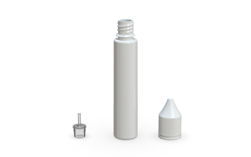 Chubby Gorilla Unicorn 30ml bottle, solid opaque white, multiple units