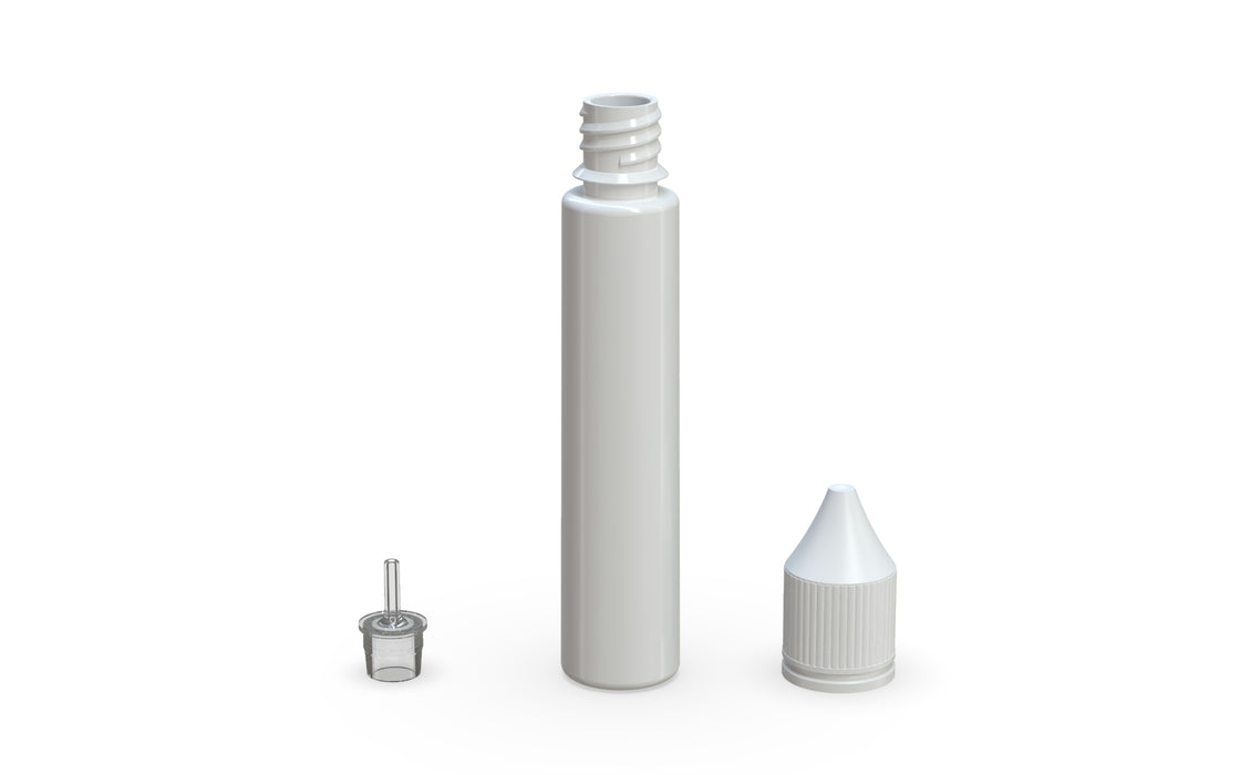 Chubby Gorilla Unicorn 30ml bottle, solid opaque white, multiple units