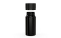 Chubby Gorilla Spiral CR 100ML unicorn bottle, opaque black bottle with opaque black child-resistant cap, cap detail