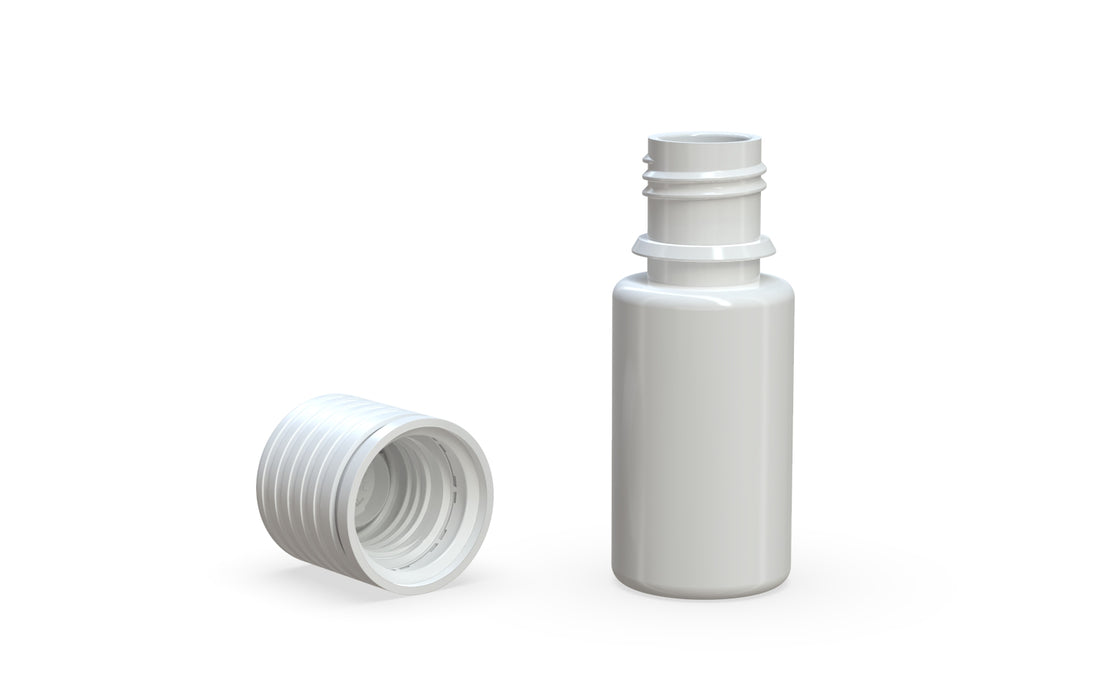 Chubby Gorilla Spiral CR 10ML unicorn bottle, opaque white bottle with opaque white child-resistant cap, multiple units