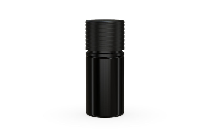 Chubby Gorilla Spiral CR 30ml Stubby Bottle - Opaque Black with Opaque Black Cap