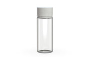 Chubby Gorilla Spiral CR 120ML unicorn bottle, clear natural bottle with opaque white child-resistant cap