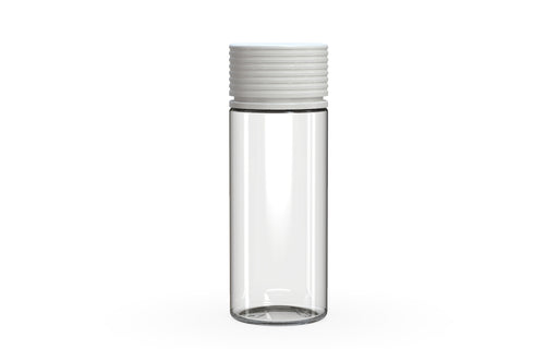 Chubby Gorilla Spiral CR 120ML unicorn bottle, clear natural bottle with opaque white child-resistant cap