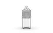 Chubby Gorilla Unicorn 20ml Stubby bottle, clear natural with clear natural cap, front view
