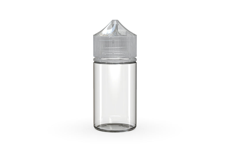 Chubby Gorilla Unicorn 60ml Mini bottle, clear natural with clear natural cap, front view