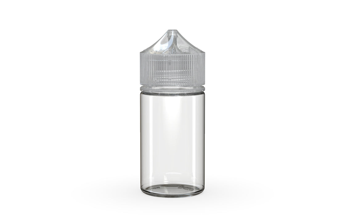 Chubby Gorilla Unicorn 60ml Mini bottle, clear natural with clear natural cap, front view