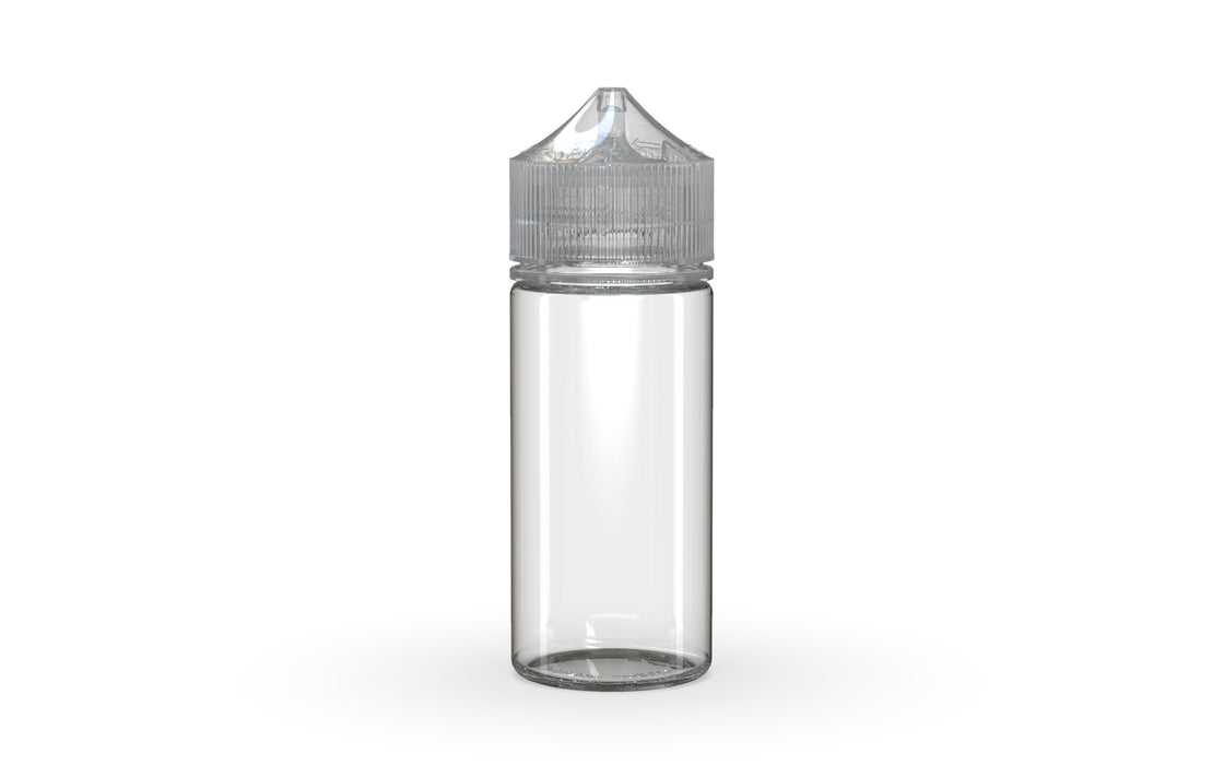Chubby Gorilla Unicorn 75ml Mini bottle, clear natural with clear natural cap, front view