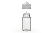 Chubby Gorilla Unicorn 60ml Mini bottle, clear natural with clear natural cap, side view