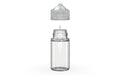 Chubby Gorilla Unicorn 60ml Mini bottle, clear natural with clear natural cap, side view