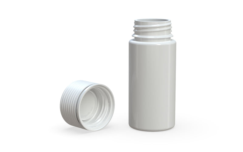 Chubby Gorilla Spiral CR 100ML unicorn bottle, opaque white bottle with opaque white child-resistant cap, multiple units