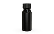 Chubby Gorilla Spiral Shot Bottle 60ml, solid opaque black, front view