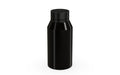 Chubby Gorilla Spiral Shot Bottle 100ml Mini, solid opaque black, side view