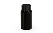 Chubby Gorilla Spiral Shot Bottle 60ml Mini, solid opaque black, side view