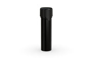 Chubby Gorilla Aviator Straight Tube 65mm Flat, solid opaque black, side view