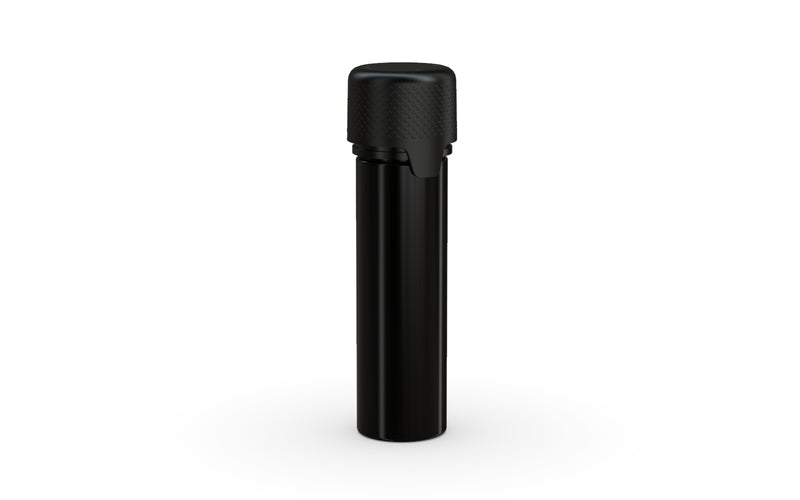 Chubby Gorilla Aviator Straight Tube 65mm Flat, solid opaque black, side view