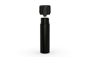 Chubby Gorilla Aviator Straight Tube 65mm Flat, solid opaque black, cap detail