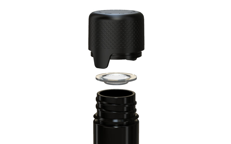 Chubby Gorilla Aviator Straight Tube 65mm Flat, solid opaque black, additional view