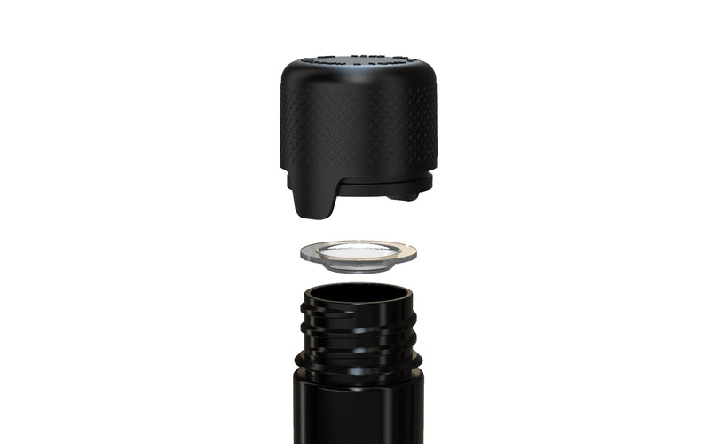 Chubby Gorilla Aviator Straight Tube 100mm Flat, solid opaque black, multiple units