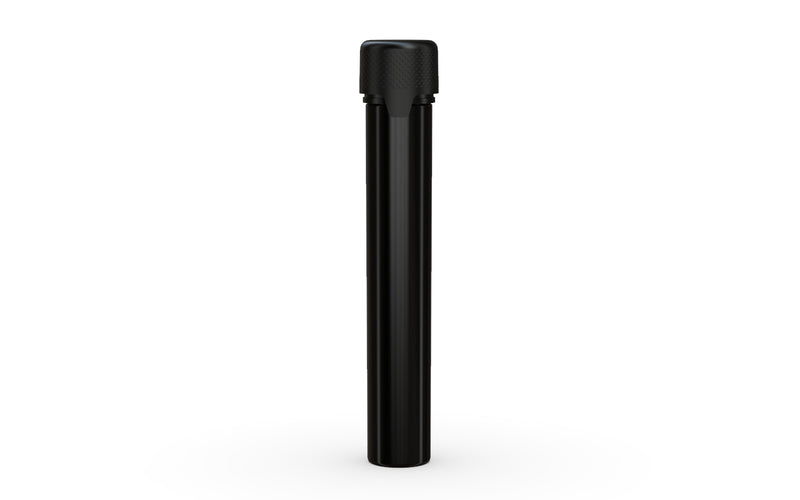Chubby Gorilla Aviator Straight Tube 115mm Flat, solid opaque black, front view