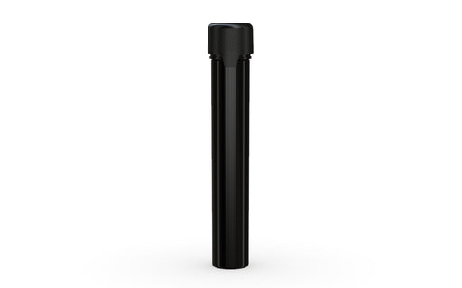 Chubby Gorilla Aviator Straight Tube 115mm Flat, solid opaque black, front view