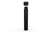 Chubby Gorilla Aviator Straight Tube 115mm Flat, solid opaque black, cap detail