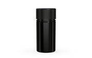 Chubby Gorilla Spiral Thick Wall Container 30ml, solid opaque black, front view