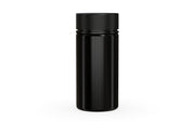 Chubby Gorilla Spiral Wide Mouth Container 300ml, solid opaque black, front view