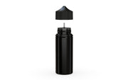 Chubby Gorilla Unicorn 120ml bottle, solid opaque black, side view