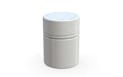 Chubby Gorilla Spiral Thick Wall Container 60ml, solid opaque white, side view