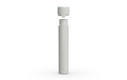 Chubby Gorilla Aviator Straight Tube 100mm Flat, solid opaque white, cap detail