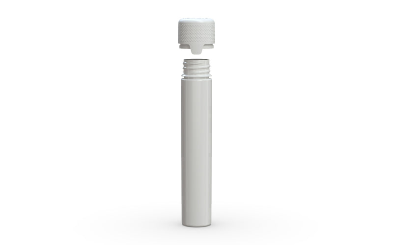 Chubby Gorilla Aviator Straight Tube 100mm Flat, solid opaque white, cap detail