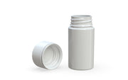 Chubby Gorilla Spiral Thick Wall Container 30ml, solid opaque white, multiple units