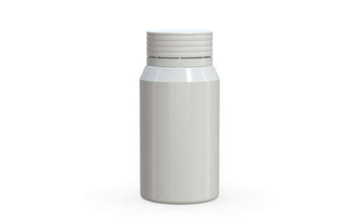 Chubby Gorilla Spiral Shot Bottle 60ml Mini, solid opaque white, front view