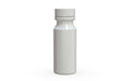 Chubby Gorilla Spiral Shot Bottle 60ml, solid opaque white, front view